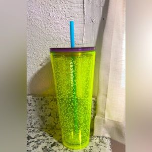 NWT neon Starbucks cup